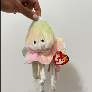 TY Beanie Baby "Goochy" Jellyfish Retired Rare Mint w/ Errors
